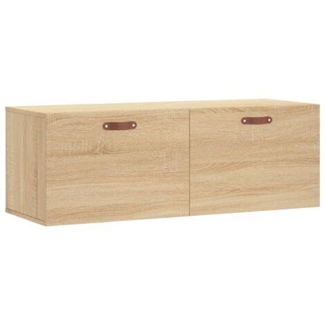 vidaXL Mobile a Parete Rovere Sonoma 100x36,5x35 cm Legno