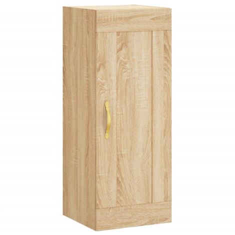 vidaXL Mobile a Parete Rovere Sonoma 34,5x34x90 cm Legno