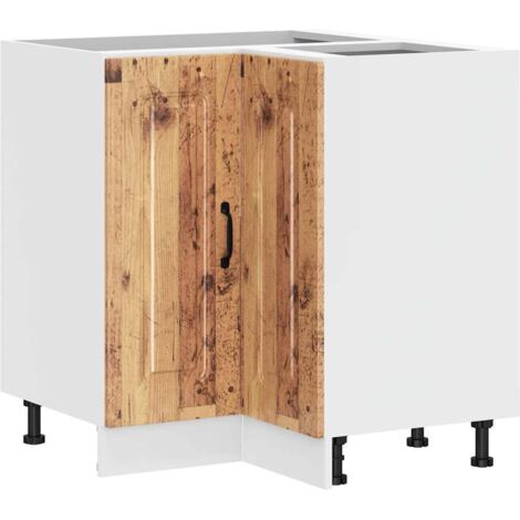 vidaXL Mobile Base ad Angolo Cucina Kalmar Legno Vecchio in Truciolato
