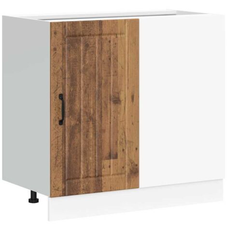vidaXL Mobile base da cucina Lucca Legno Antico in Legno Multistrato