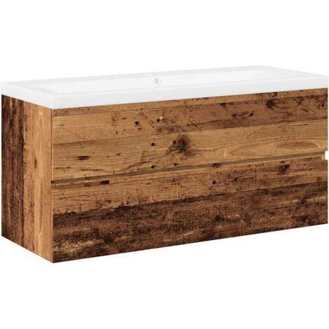 vidaXL Mobile con Lavabo Integrato Legno Antico