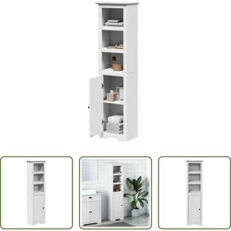vidaXL Mobile da bagno bianco -  Mobile da Bagno BODO Bianco 44x30x160 cm