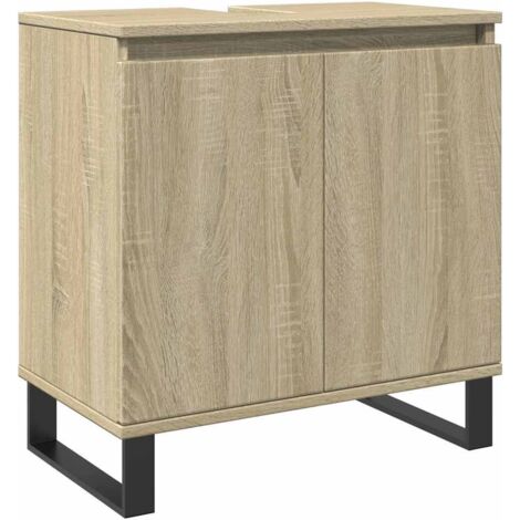 vidaXL Mobile da Bagno Rovere Sonoma 58x33x60 cm in Legno Multistrato