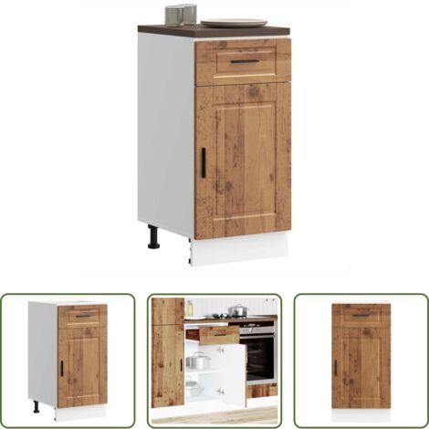 vidaXL Mobile da cucina -  Base da Cucina Porto Legno Antico in Legno Multistrato