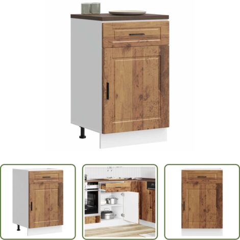 vidaXL Mobile da cucina -  Base da Cucina Porto Legno Antico in Legno Multistrato