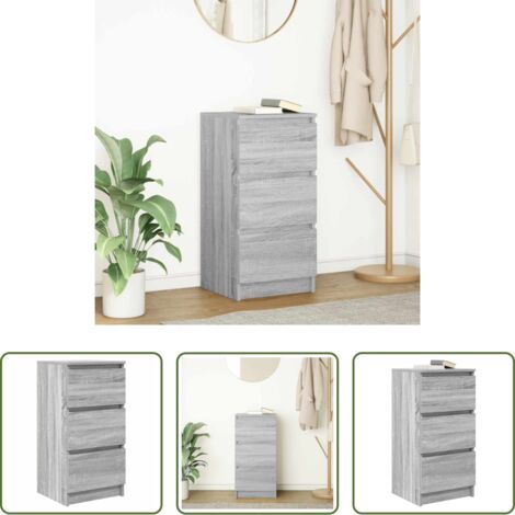 vidaXL Mobile da cucina -  Credenza Grigio Sonoma 37,5x35x76 cm in Legno Multistrato