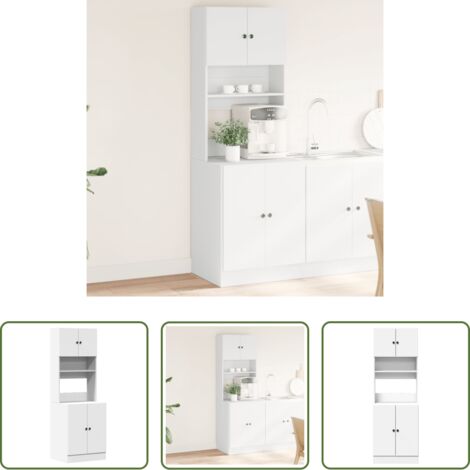 vidaXL Mobile da cucina -  Mobile da Cucina Bianco 60x50x180 cm Legno Multistrato