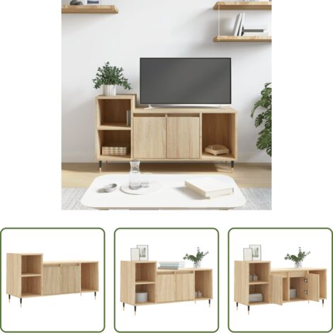 vidaXL Mobile in legno -  Mobile per TV Rovere Sonoma 100x35x55 cm Legno Multistrato
