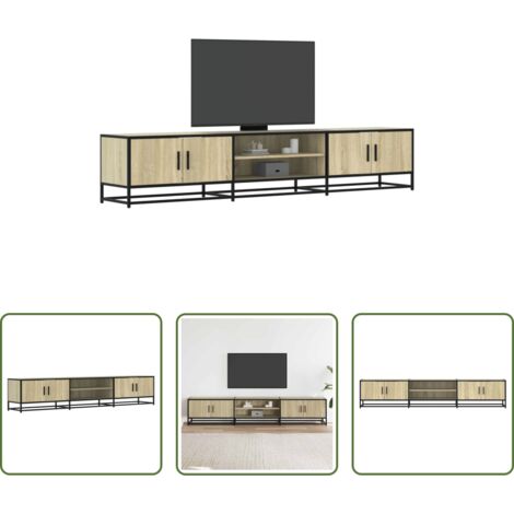 vidaXL Mobile in legno -  Mobile per TV Rovere Sonoma 210x35x41 cm in Truciolato