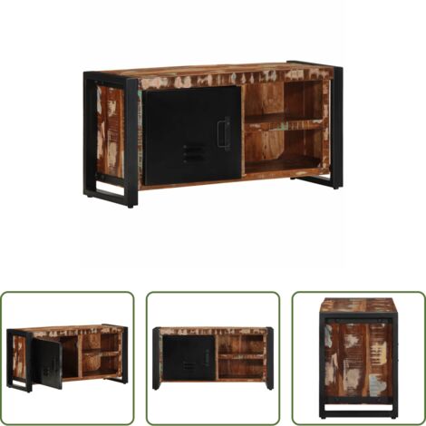 vidaXL Mobile in legno -  Mobile Porta TV 80x30x40 cm in Legno Massello di Recupero