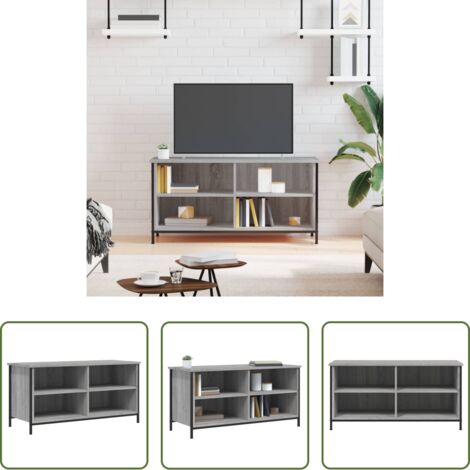 vidaXL Mobile in Legno -  Mobile Porta TV Grigio Sonoma 100x40x50 cm in Legno Multistrato