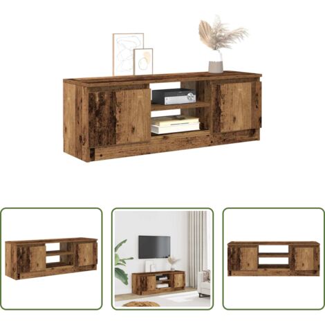 vidaXL Mobile in legno -  Mobile Porta TV Legno Antico 102x30x36 cm Legno Multistrato