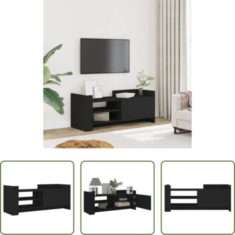 vidaXL Mobile in legno -  Mobile Porta TV Nero 100x35x40 cm in Legno Multistrato