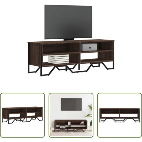 vidaXL Mobile in legno -  Mobile Porta TV Rovere Marrone 122x34x41cm in Legno Multistrato