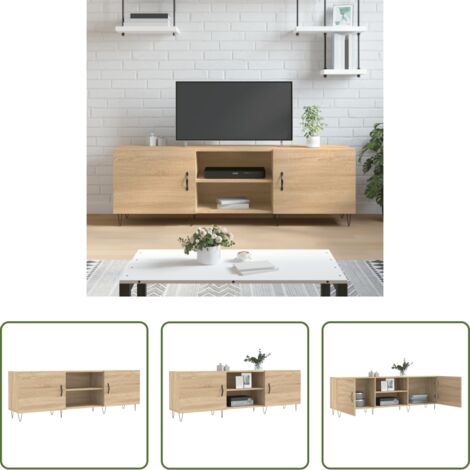 vidaXL Mobile in legno -  Mobile Porta TV Rovere Sonoma 150x30x50 cm in Legno Multistrato