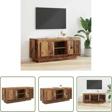 vidaXL Mobile in legno -  Mobile TV Legno vecchio 102 x 35 x 45 cm Legno multistrato