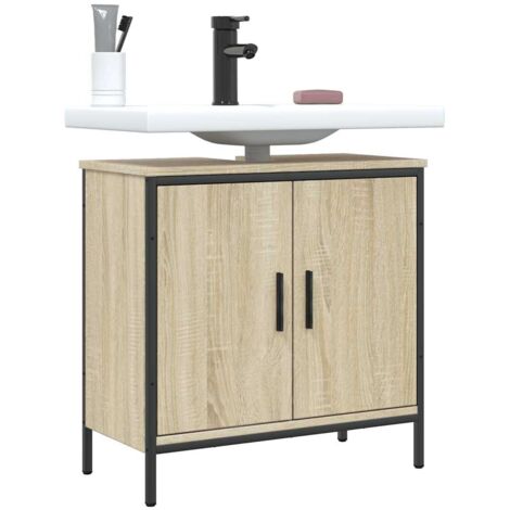 vidaXL Mobile Lavabo Bagno Rovere Sonoma 60x30x60 cm Legno