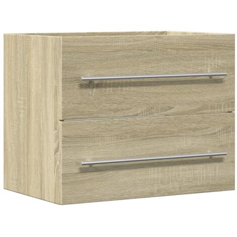 vidaXL Mobile Lavabo Rovere Sonoma 60x38,5x48 cm in Legno
