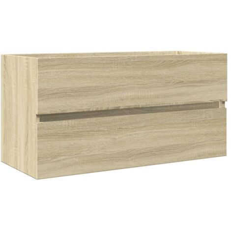 vidaXL Mobile Lavabo Rovere Sonoma 90x38,5x45 cm in Legno Multistrato