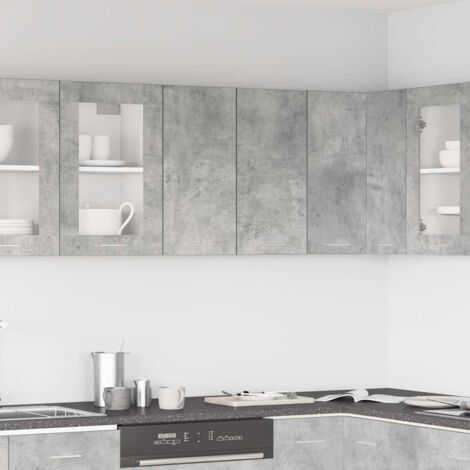 vidaXL Mobile Pensile “Lyon” Grigio Cemento 60x31x60 cm