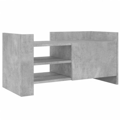 vidaXL Mobile per TV Grigio Cemento 80x35x40 cm Legno Multistrato