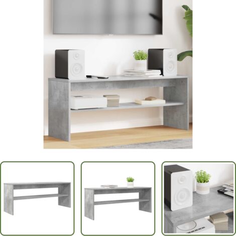 vidaXL Mobile per TV -  Mobile TV Grigio cemento 100 x 30 x 40 cm Legno multistrato