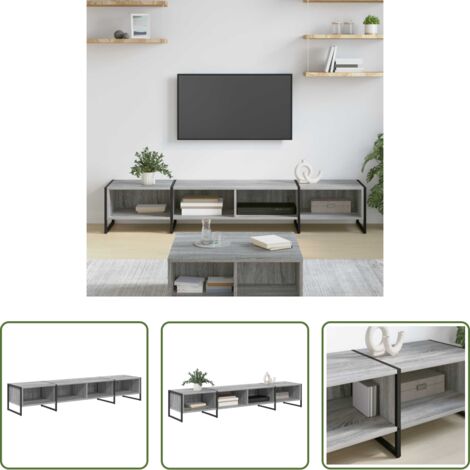 vidaXL Mobile per TV -  Mobile TV Grigio Sonoma 170,5 x 36 x 30,5 cm Legno multistrato