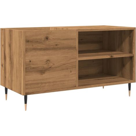 vidaXL Mobile Porta Dischi Rovere Artigianale 84,5x38x48cm Multistrato