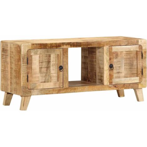 vidaXL Mobile Porta TV 105x46x32 cm in Massello di Mango Grezzo
