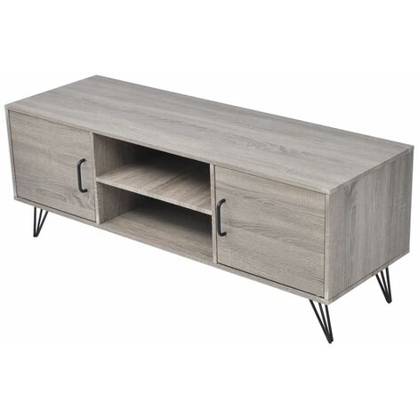 vidaXL Mobile Porta TV 120x40x45 cm Grigio
