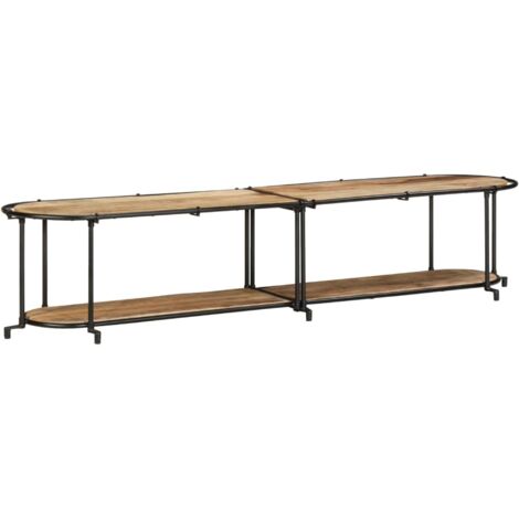 vidaXL Mobile Porta TV 200x42x40 cm in Massello di Mango Grezzo