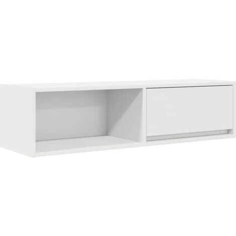 vidaXL Mobile Porta TV Bianco 100x31x25,5 cm in Legno Multistrato