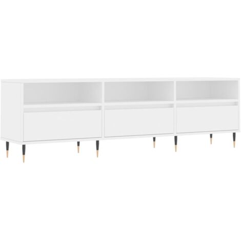 vidaXL Mobile Porta TV Bianco 150x30x44,5 cm in Legno Multistrato