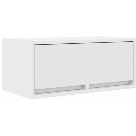 vidaXL Mobile Porta TV Bianco 60x31x25,5 cm in Legno Multistrato