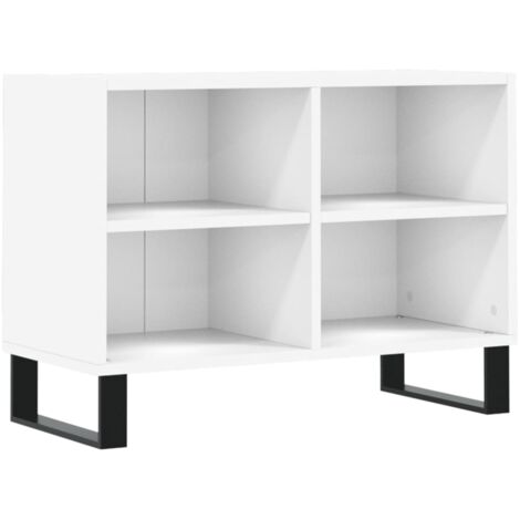 vidaXL Mobile Porta TV Bianco 69,5x30x50 cm in Legno Multistrato