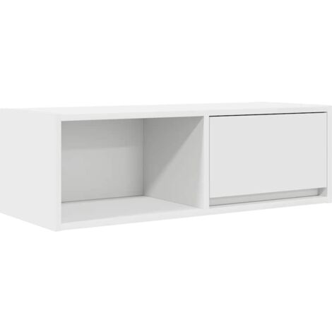 vidaXL Mobile Porta TV Bianco 80x31x25,5 cm in Legno Multistrato