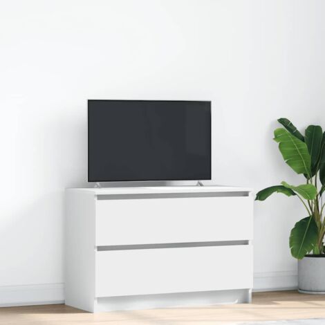 VidaXL Set 6 Mobili TV A Muro Con Luci LED RGB, Bianco, In Legno Multistrato, Composizione Libera: 2 Da 30,5x30x60 Cm, 2 Da 60x30x30 Cm, 2 Da 100x30x30 Cm
