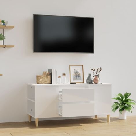 JINLEFU Mobile Porta TV, Armadietti per TV Rovere Sonoma 102x44,5x50 cm Legno Multistrato vidaXL