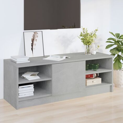 vidaXL Mobile Porta TV Grigio Cemento 102x35,5x36,5 Legno Multistrato