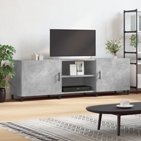 vidaXL Mobile Porta TV Grigio Cemento 150x30x50cm in Legno Multistrato
