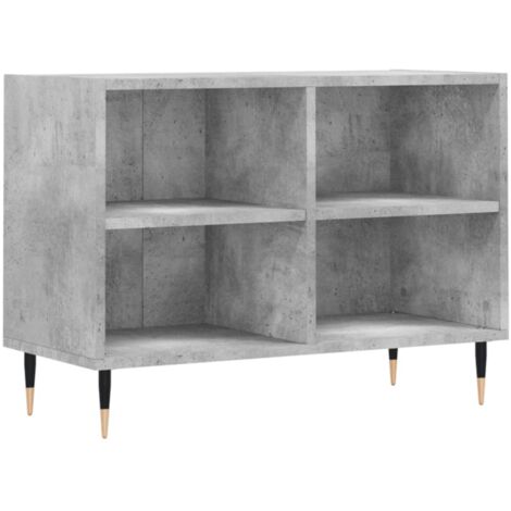 vidaXL Mobile Porta TV Grigio Cemento 69,5x30x50 cm Legno Multistrato