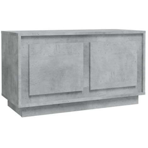 vidaXL Mobile Porta TV Grigio Cemento 80x35x45 cm in Legno Multistrato