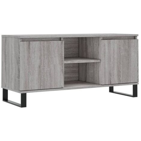 vidaXL Mobile Porta TV Grigio Sonoma 104x35x50 cm in Legno Multistrato