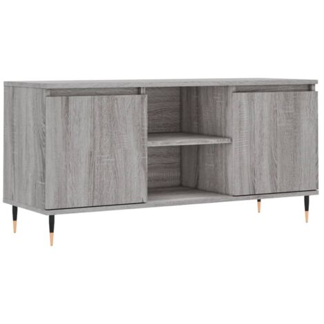 vidaXL Mobile Porta TV Grigio Sonoma 104x35x50 cm in Legno Multistrato