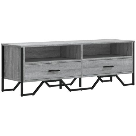 vidaXL Mobile Porta TV Grigio Sonoma 122x34x41cm in Legno Multistrato