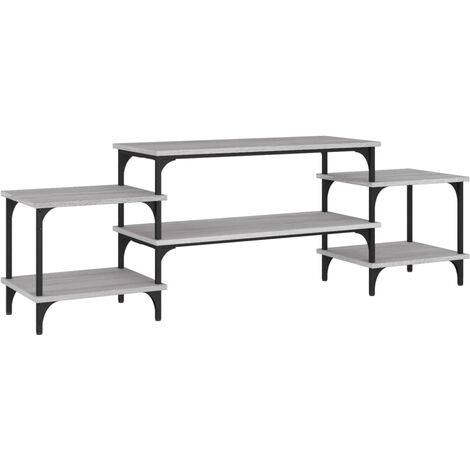 vidaXL Mobile Porta TV Grigio Sonoma 157x35x52 cm in Legno Multistrato