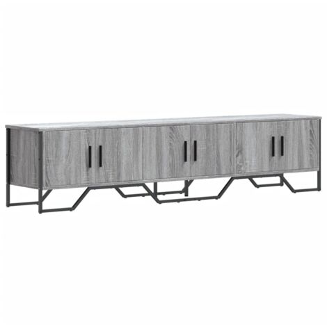 vidaXL Mobile Porta TV Grigio Sonoma 180x34x41cm in Legno Multistrato