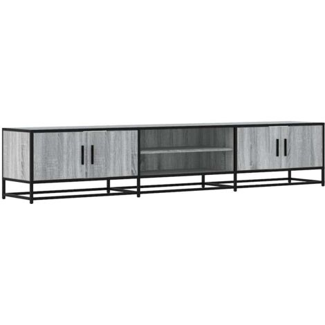 vidaXL Mobile Porta TV Grigio Sonoma 210x35x41 cm in Truciolato