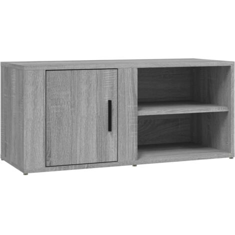 vidaXL Mobile Porta TV Grigio Sonoma 80x31,5x36 cm Legno Multistrato