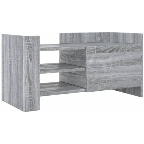 vidaXL Mobile Porta TV Grigio Sonoma 80x35x40 cm in Legno Multistrato
